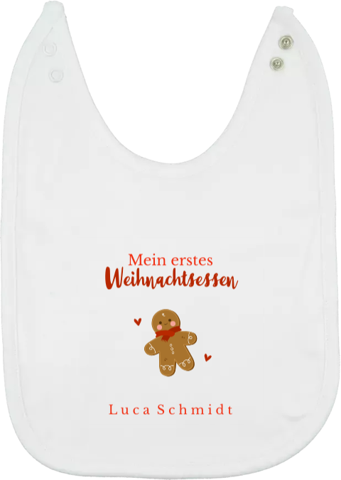 Milestone Babys erstes Weihnachtsessen mit Weihnachtskeks