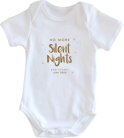 Baby Body Stille Nacht mit Namen & Biene