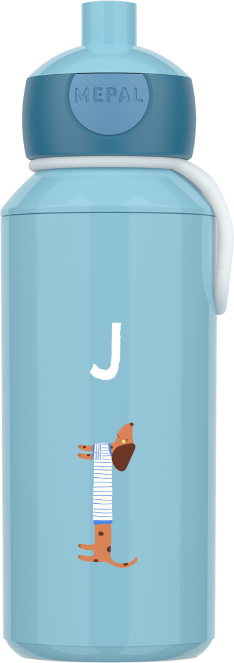 Mepal Pop Up Trinkflasche mit Dackel und Initialien