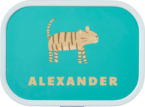 Personalisierte Mepal Lunchbox Campus mit Tiger-Motiv und Namen