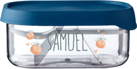 Mepal Fruchtdose mit Orangen Motiv und personalisierbarem Namen