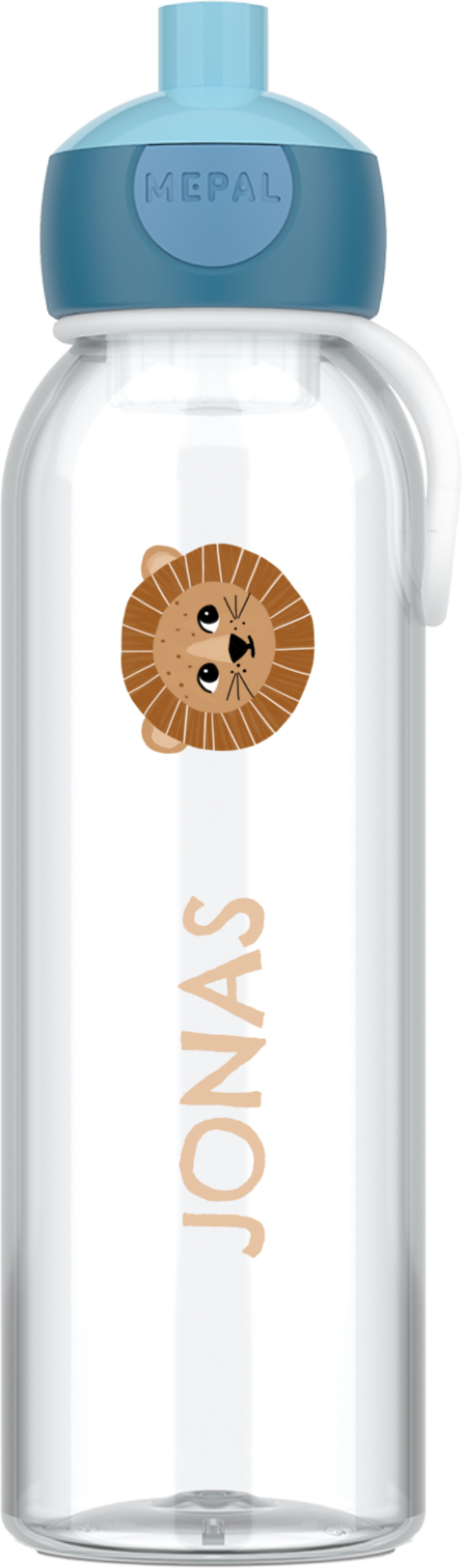 Personalisierte Trinkflasche mit Namen und Löwen