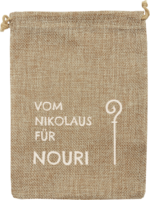 Nikolaussack „Vom Nikolaus“ mit Bischofsstab