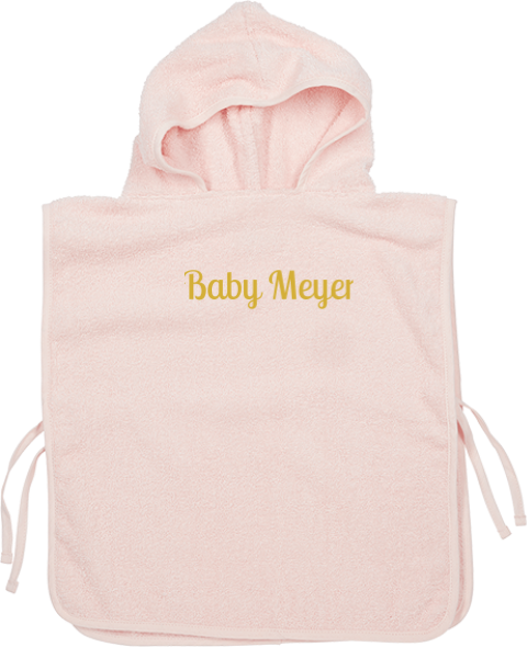 Niedlicher Badeponcho mit Namen als Geschenk zur Babyparty