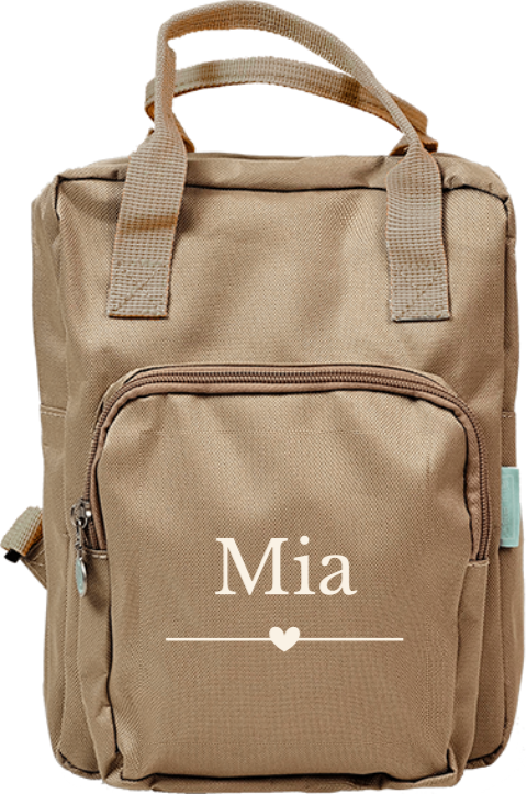 Rucksack Classic mit Herz und Namen