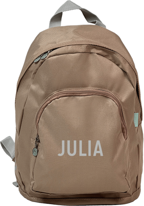 Schlichter Rucksack mit Namen