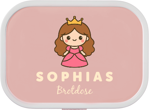 Mepal Campus Brotdose mit Name und Prinzessin