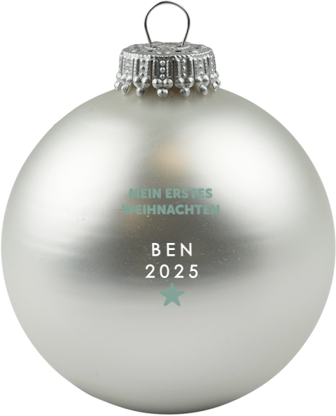 Milestone Babys erstes Weihnachten mit weisser Schrift