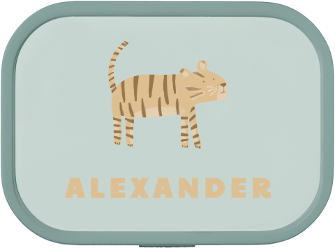 Personalisierte Mepal Lunchbox Campus mit Tiger-Motiv und Namen
