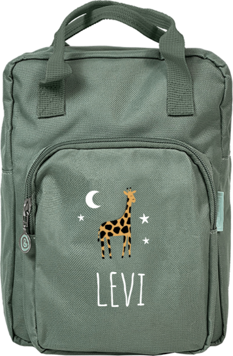 Rucksack Classic mit Namen und Dschungel-Design