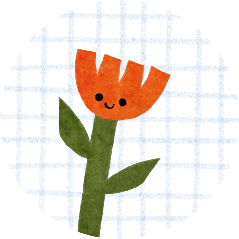 Sluitzegel vrolijke bloem ruitjes