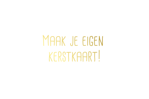 Maak je eigen liggende kerstkaart
