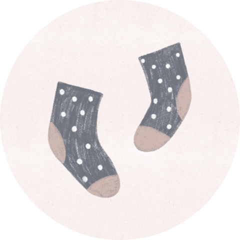Kerstsluitzegel sokjes