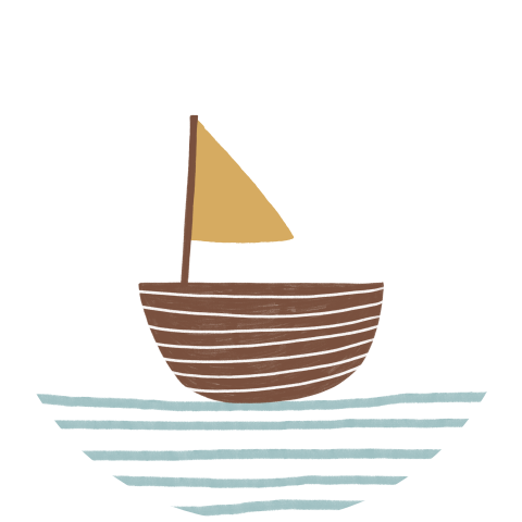 Sluitzegel bootje zee