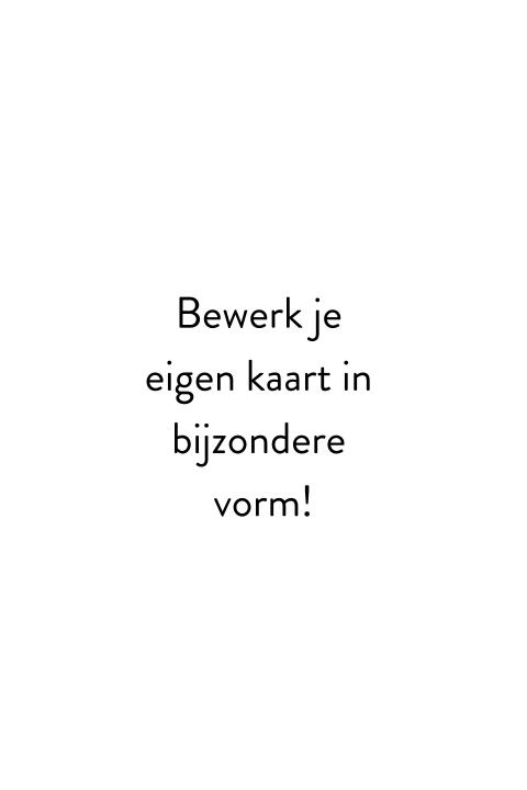 Geboortekaartje boogvorm zelf maken