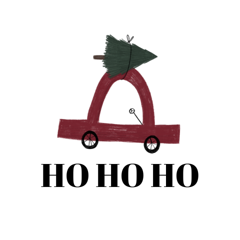 Kerstsluitzegel auto kerstboompje