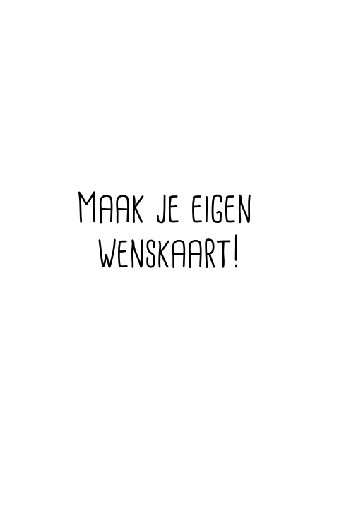 Maak je eigen staande wenskaart