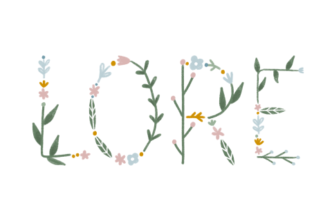 Wenskaart naam bloemen letters