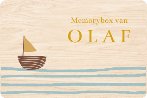 Memorybox bootje zee