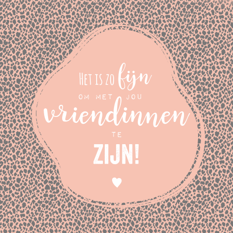 Kaart met positieve tekst voor een vriendin