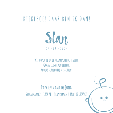 Kaart binnenkant