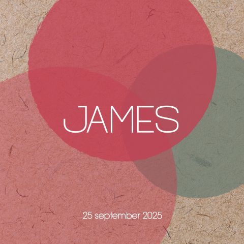 Geboortekaart kraft en cirkels James