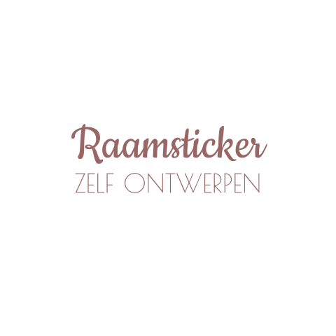 Raamsticker zelf ontwerpen 50 x 50 cm