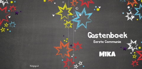 Gastenboek eerste communie – Krijtbord en graffiti