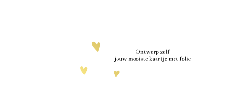 Ontwerp zelf een kaartje met folie