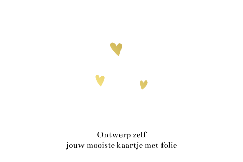 Ontwerp zelf een liggende kaart met folie