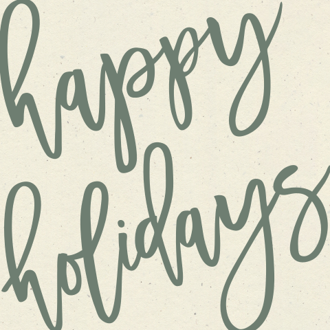 duurzame kerst nieuwjaarskaart Happy holidays