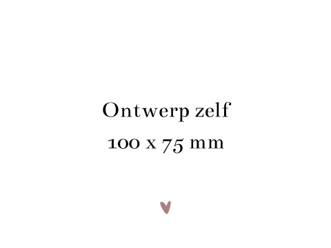 Maak zelf je label kaartje | 4 stuks