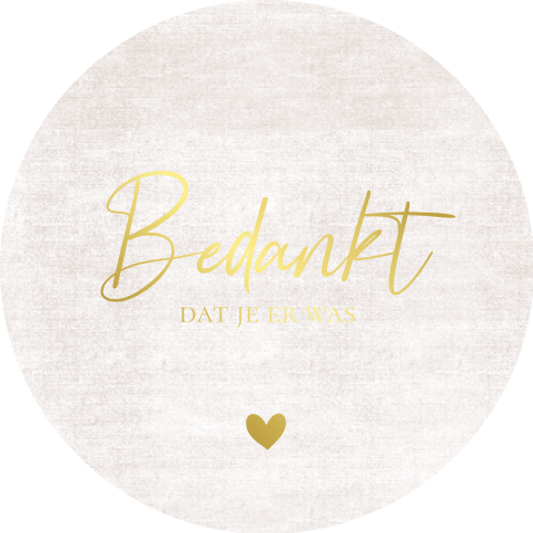 Sticker linnenlook 