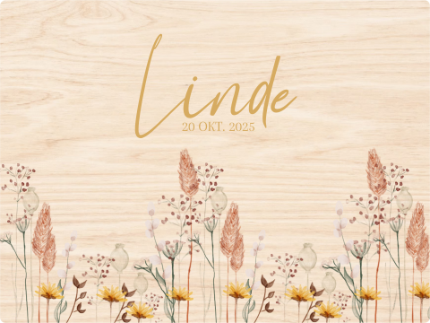 Memorybox meisje droogbloemen