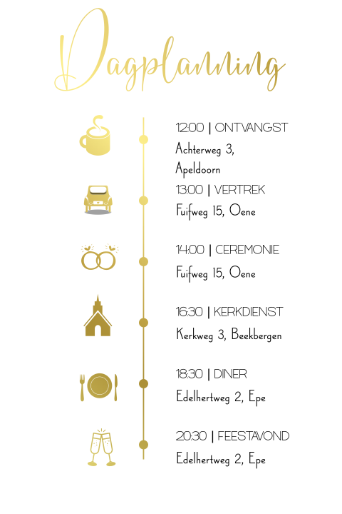 Dagplanning oudroze