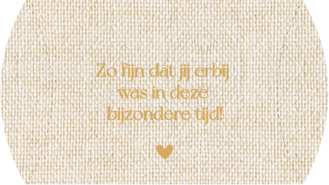 Bedank gondeldoosje linnenlook