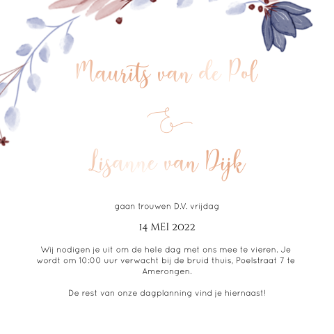 Kaart binnenkant