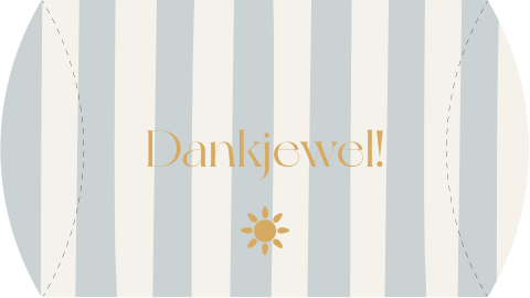 Bedankdoosje met strepen