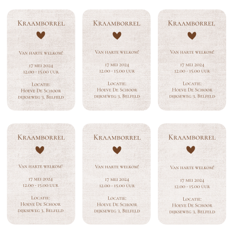 6 labels 90mmx60mm kraamborrel