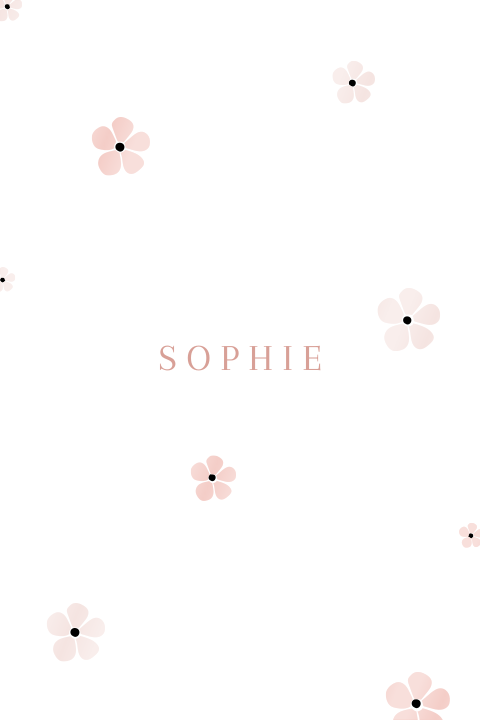Kalkpapier voorblad Sophie Eloise