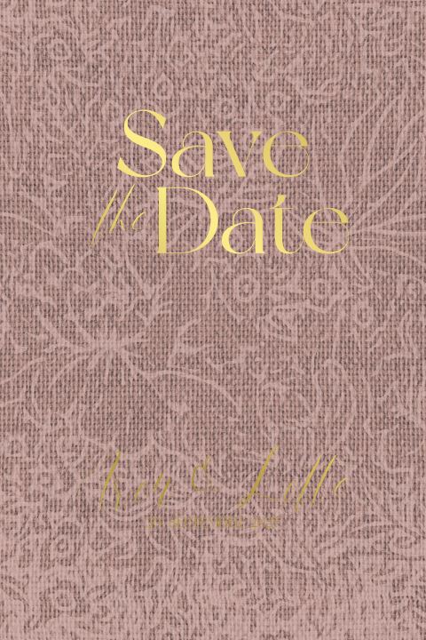 Klassieke patroon save the date