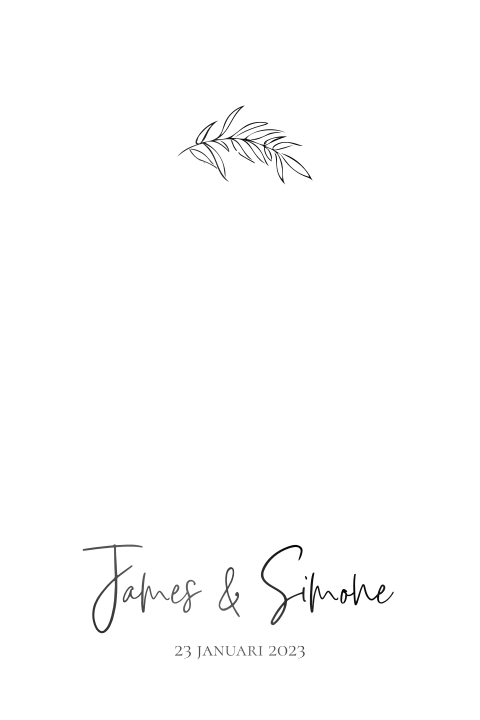 Minimalistische boogvorm trouwkaart met folie