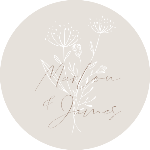 Sluitzegel bloemen en namen