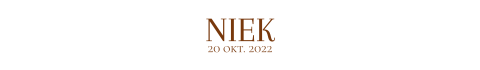 Bellyband met naam Niek