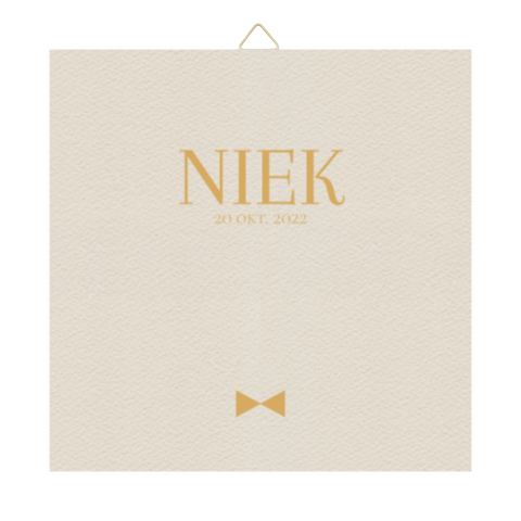 Tegeltje zandkleur