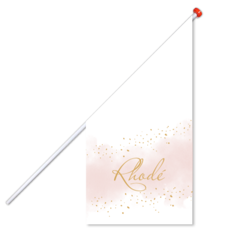 Geboortevlag roze vlek Rhode