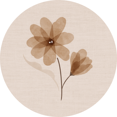 Sluitzegel met bloem voor een meisje
