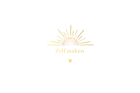 Ontwerp zelf je geboortekaartje met foliedruk