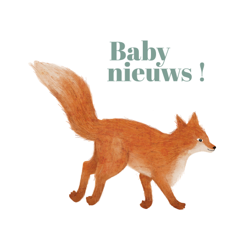 Sluitzegel met vosje en baby nieuws