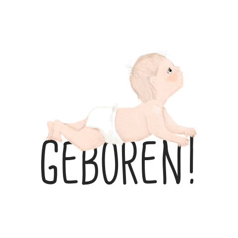 Sluitsticker met baby geboren!
